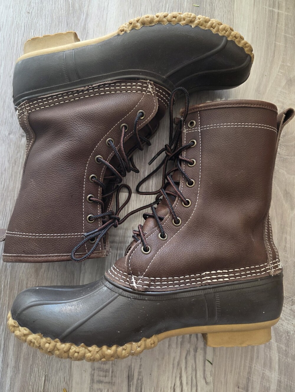 Womens L.L. Bean Shearling Lined Bean Boots Winter Size 9M